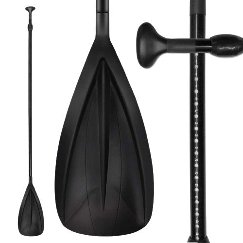 Aluminium Paddle | Tourer, Cruiser, Woody SUPs | Black - Wave Sups USA
