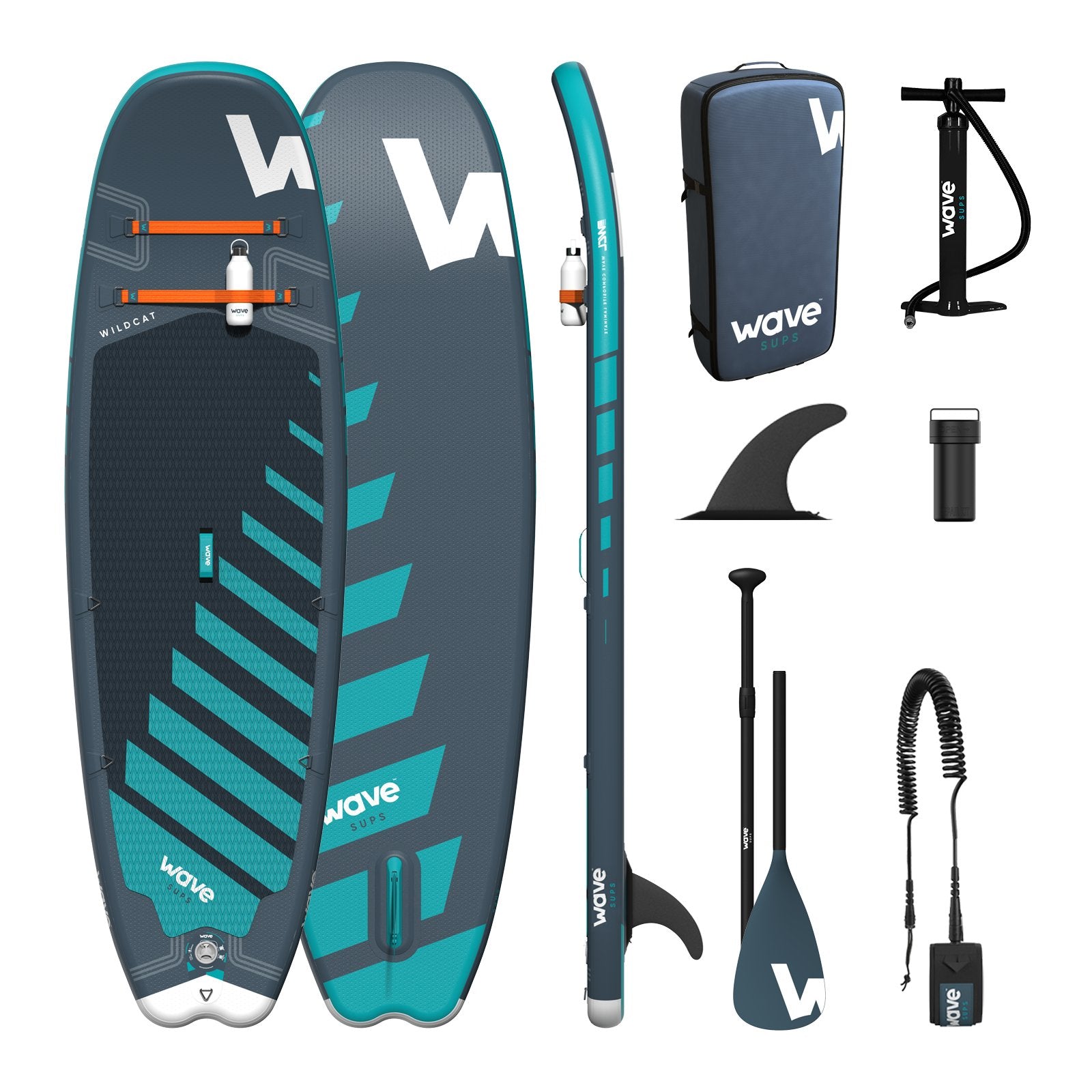 Wildcat SUP | Inflatable Stand-Up Paddleboard | 8.6ft | Navy - Wave Sups USA